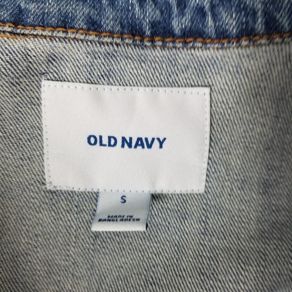 Old Navy Denim Button Up Jacket Small New With Tags - Picture 7 of 9